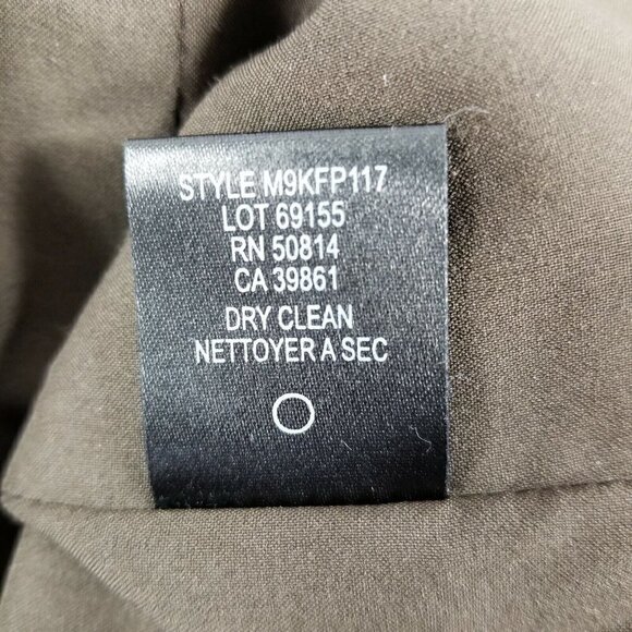 Vintage Size Small TAHARI Blazer Brown Single Breasted 1980's Career Office - Picture 10 of 11